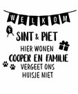 Raamsticker Sint en Piet