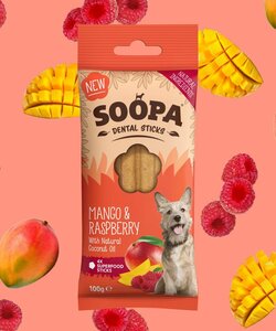 Soopa Dental sticks Mango & framboos